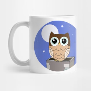 The owl doesn't mind the smoke Mug